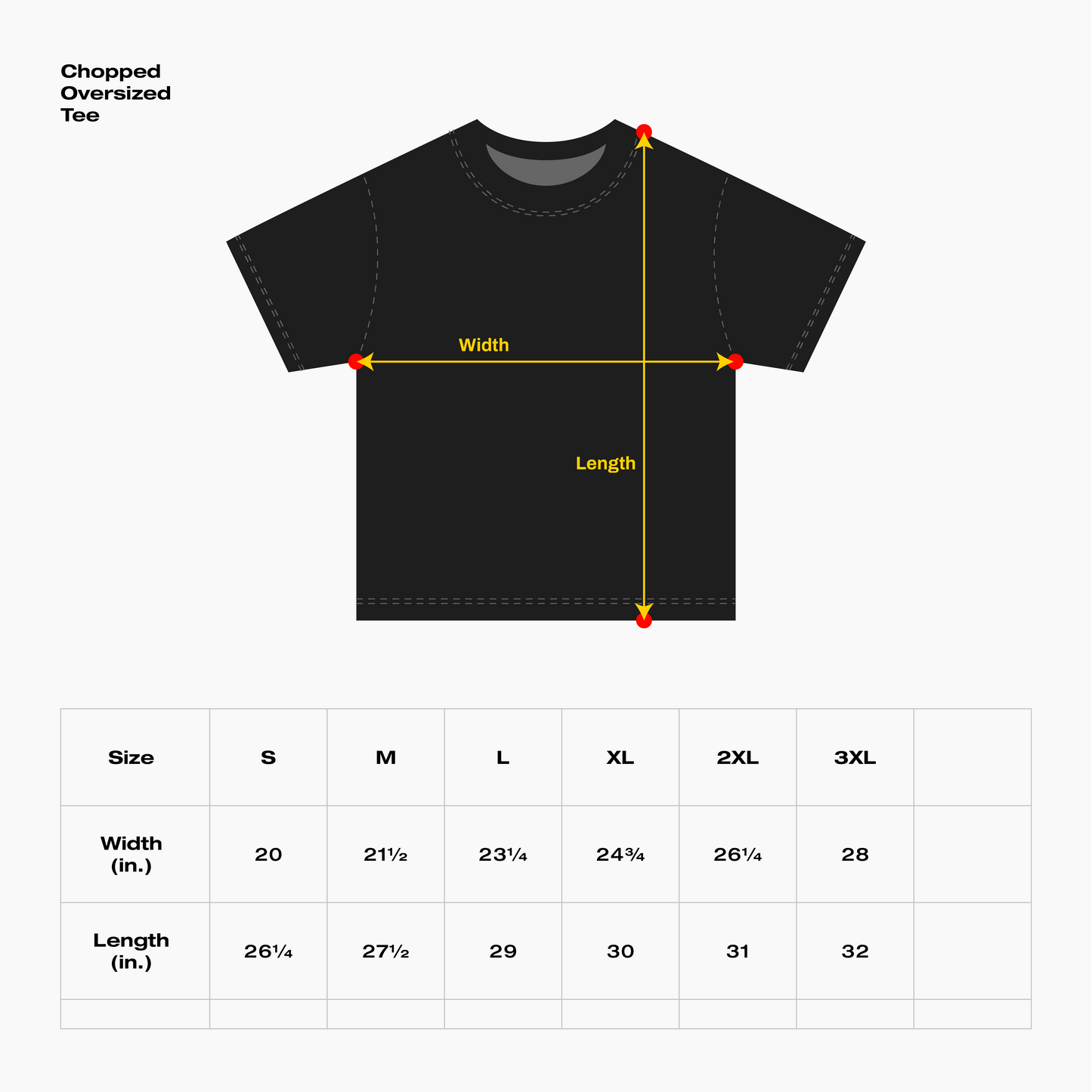 LOWKEY - Chopped Oversized Tee - Unisex