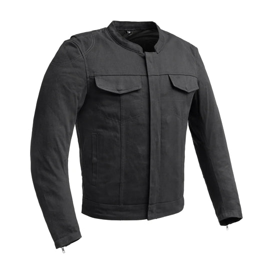 FIRST MANUFACTURING DESPERADO MEN TWILL JACKET - BLACK