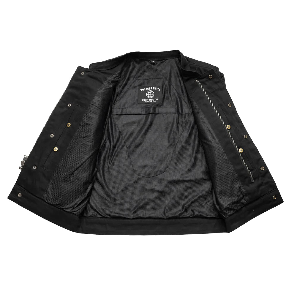 FIRST MANUFACTURING DESPERADO MEN TWILL JACKET - BLACK