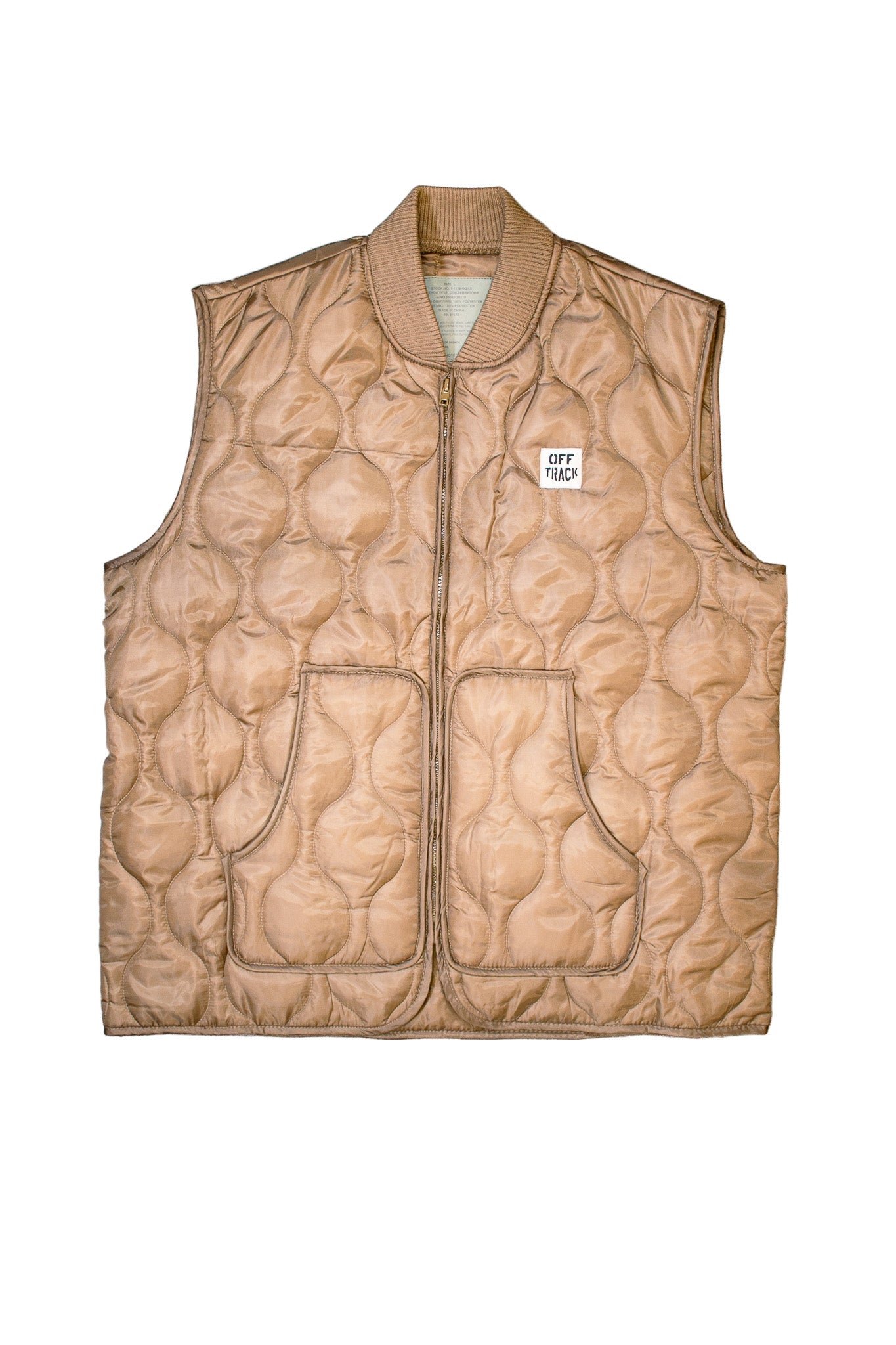 OFF TRACK QUILTED WOOBIE VEST