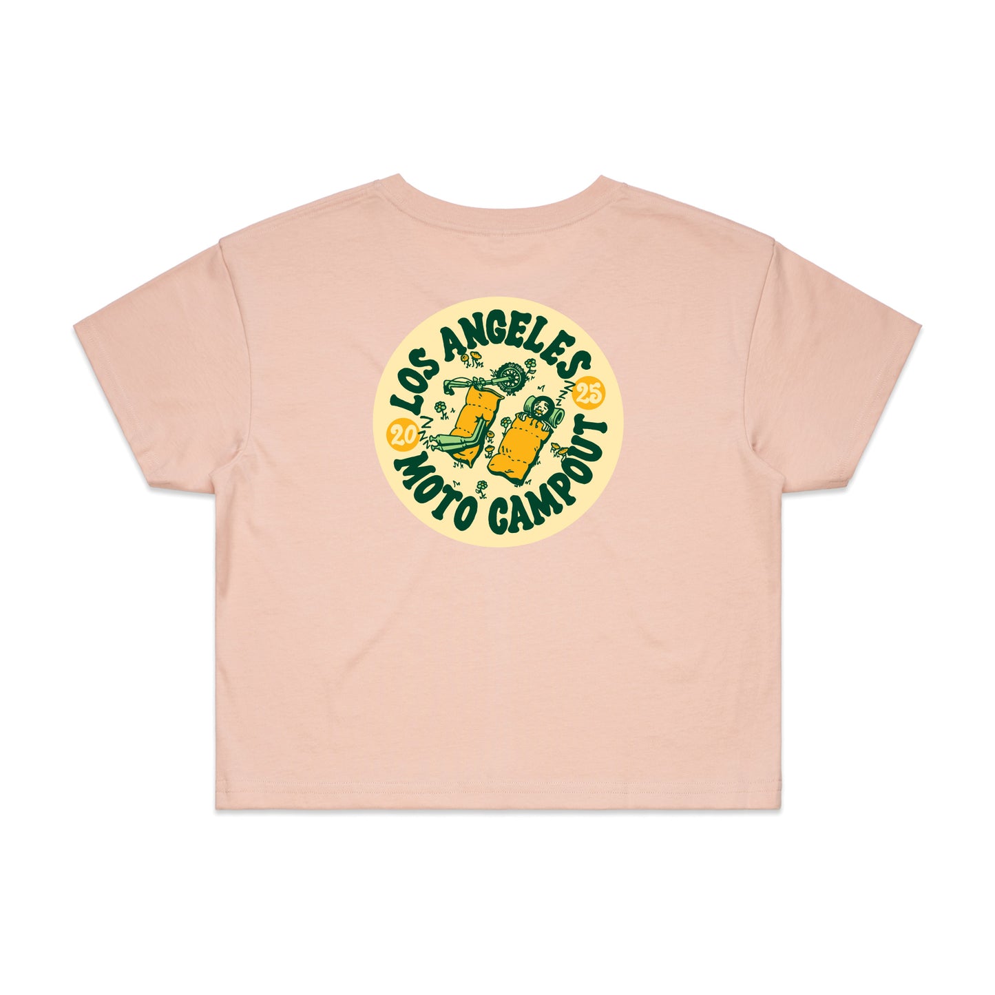 CAMPOUT WOMENS Crop Tee Regular Fit - Pink