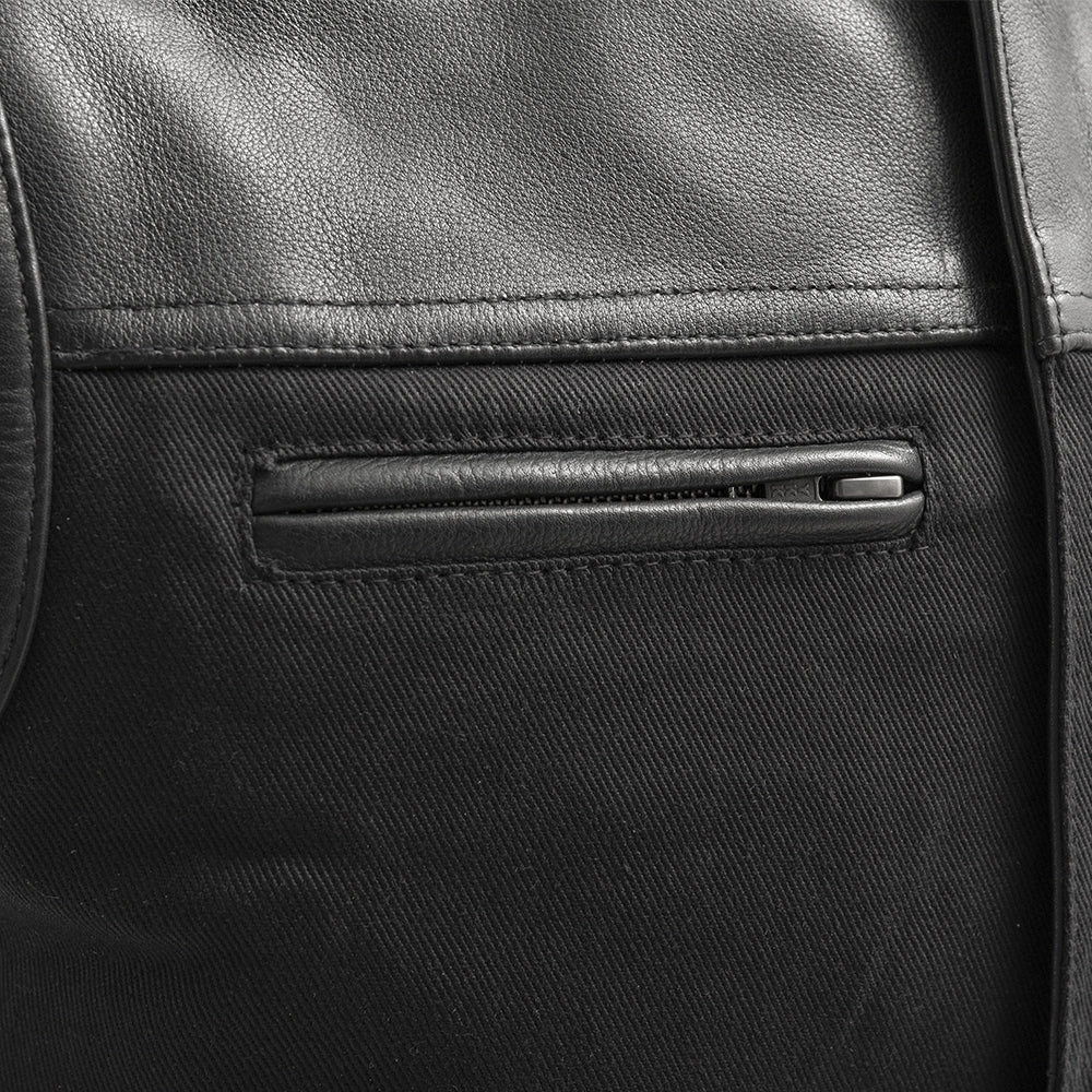FIRST MANUFACTURING LOW RIDER MENS TWILL VEST - Black