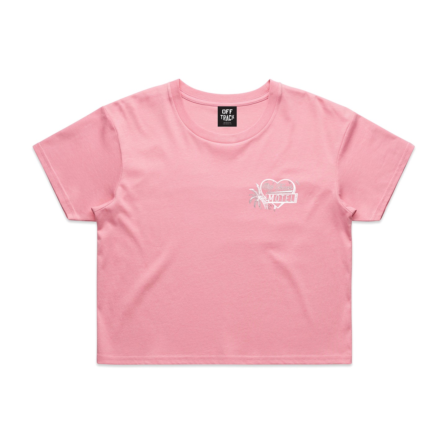 MOTEL CALIFORNIA Women's Cropped Tee - Pink
