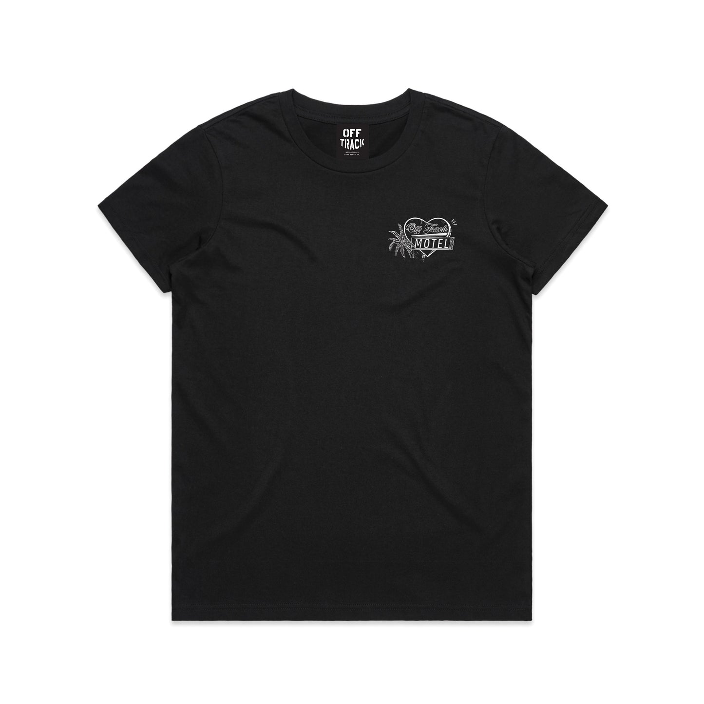 MOTEL CALIFORNIA Womens Basic Tee - Black