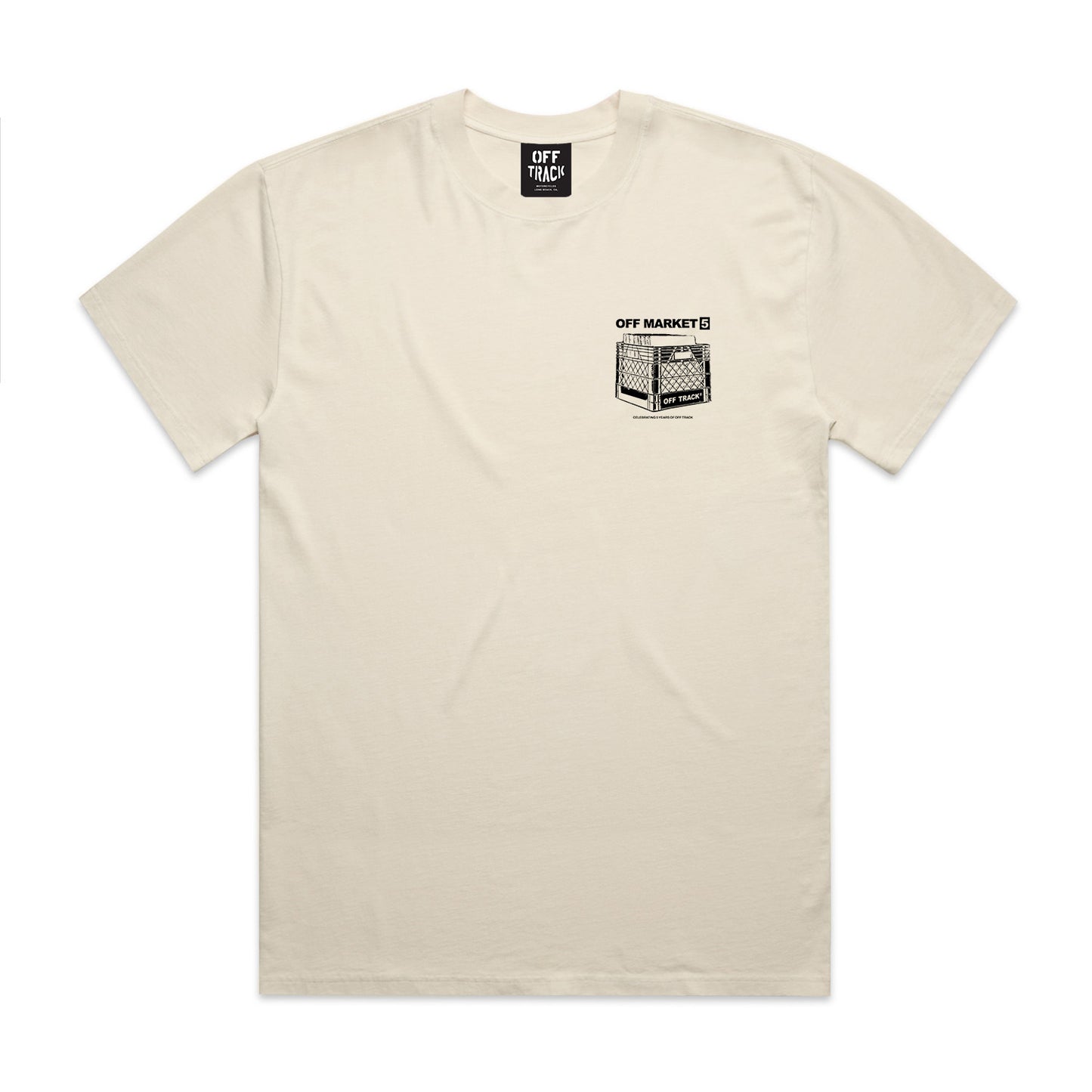 OFF MARKET UNISEX FADED TEE - Ecru Color