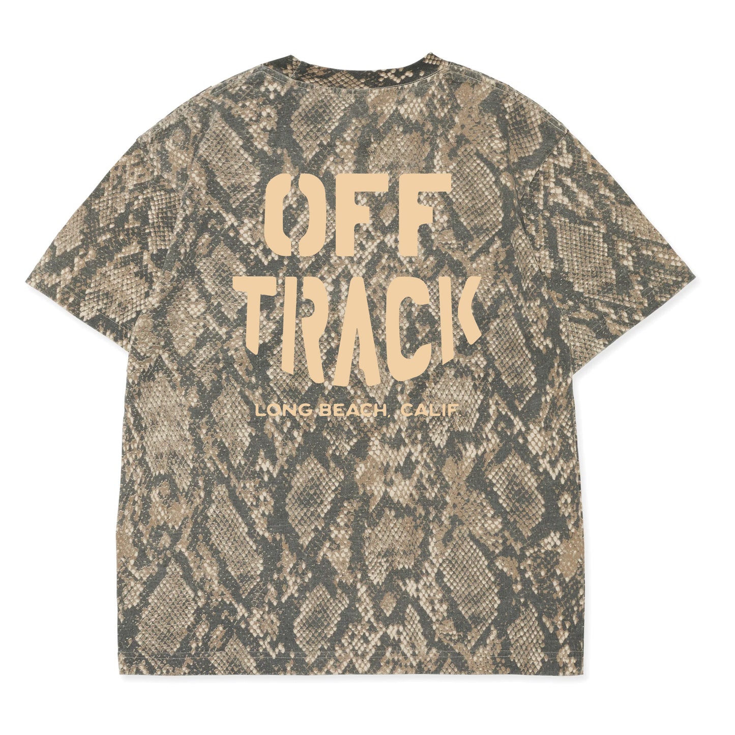 OFF TRACK RATTLE TEE - SNAKE PRINT