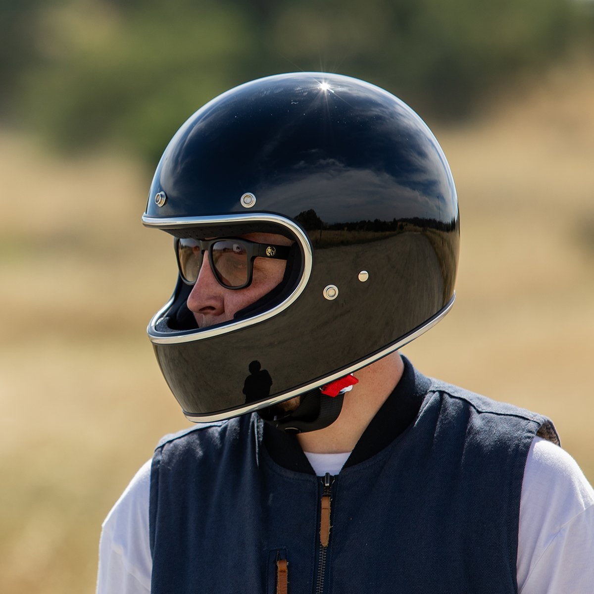 BILTWELL Gringo ECE Helmet - Gloss Black