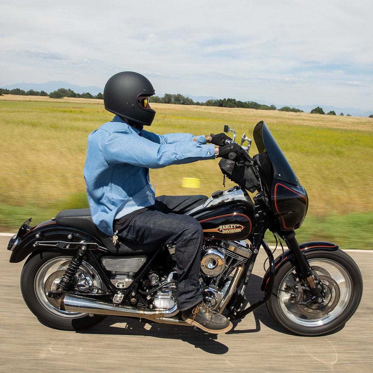 BILTWELL Gringo ECE Helmet - Flat Black