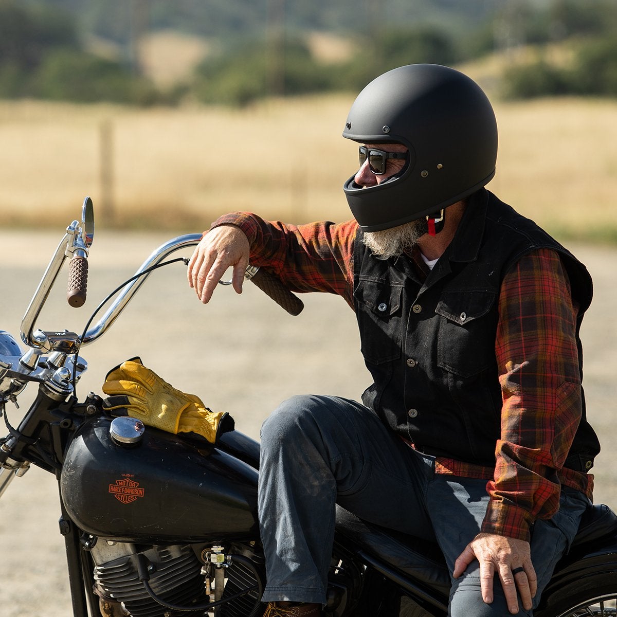 BILTWELL Gringo ECE Helmet - Flat Black