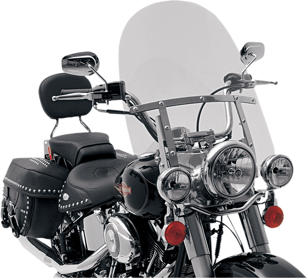 MEMPHIS SHADES Fats Windshield - 21"Tall - 7" Headlight Cutout - Solar