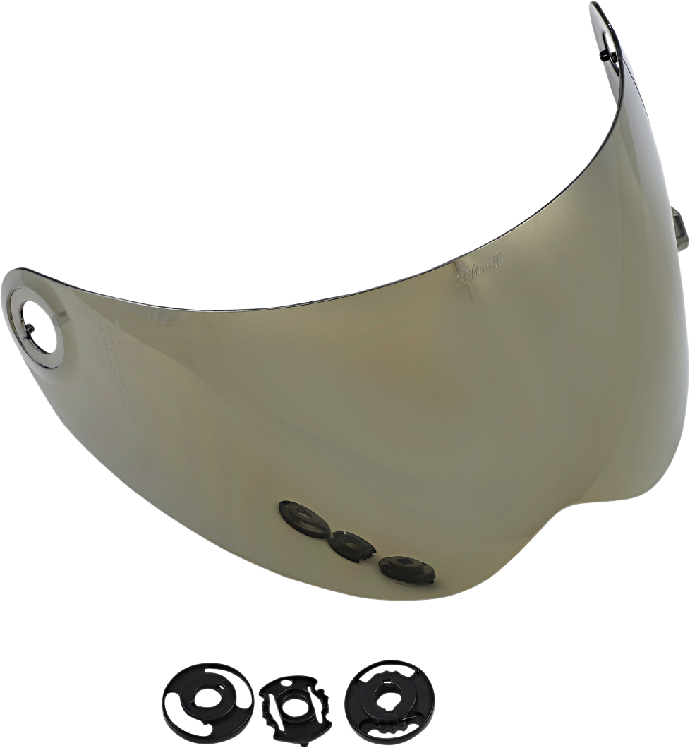 Biltwell Lane Splitter Gen2 Anti-Fog Shield - Gold Mirror