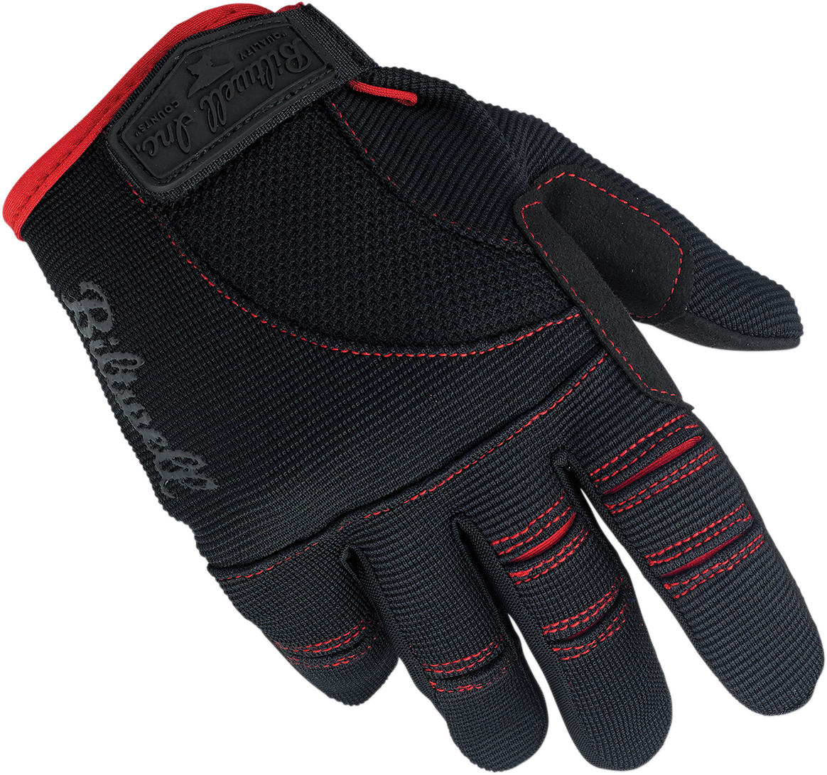 BILTWELL Moto Gloves - Black/Red