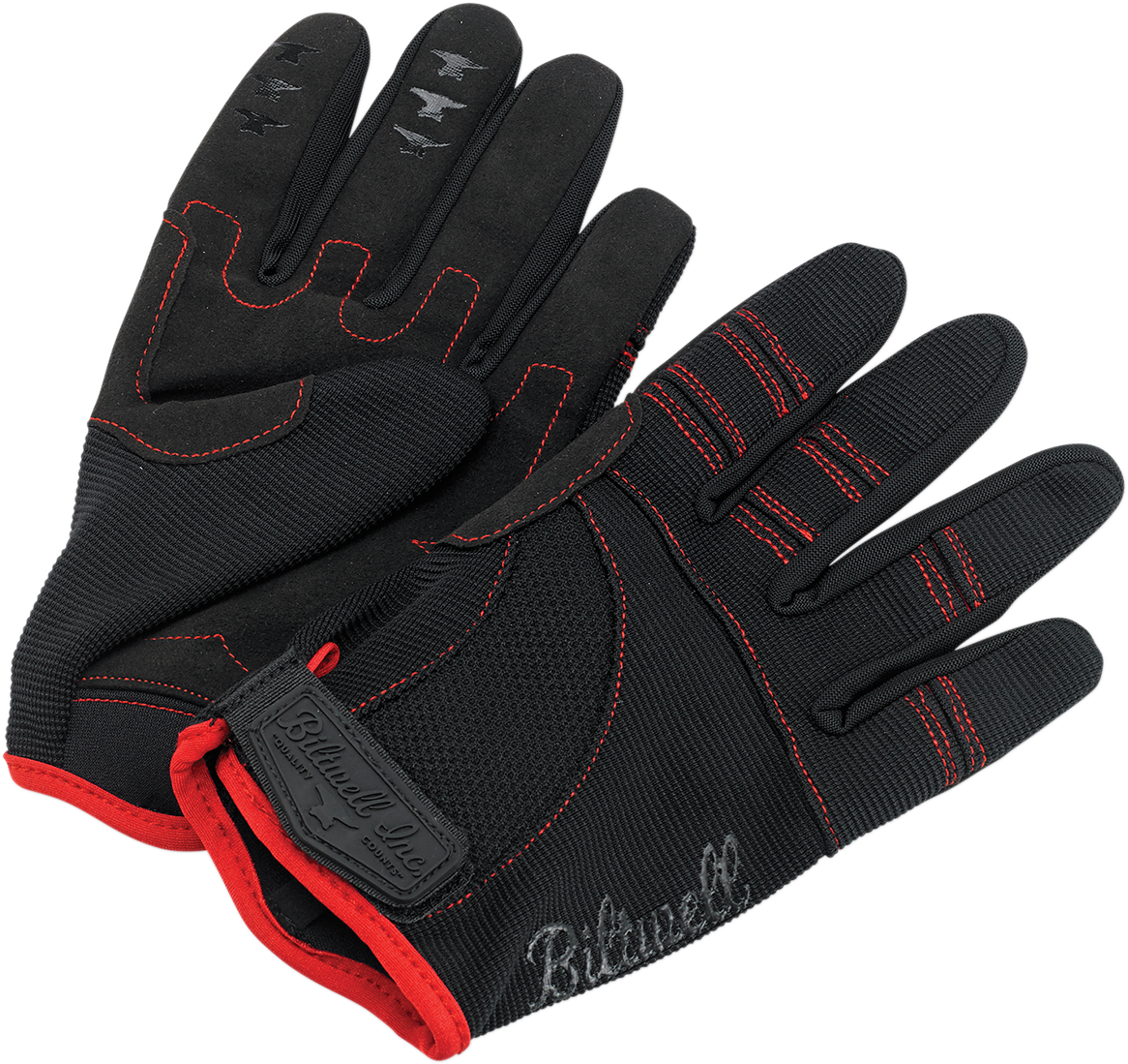 BILTWELL Moto Gloves - Black/Red