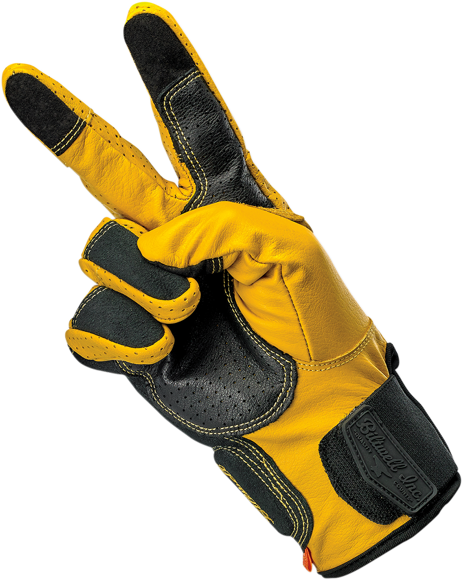 BILTWELL Borrego Gloves - Gold