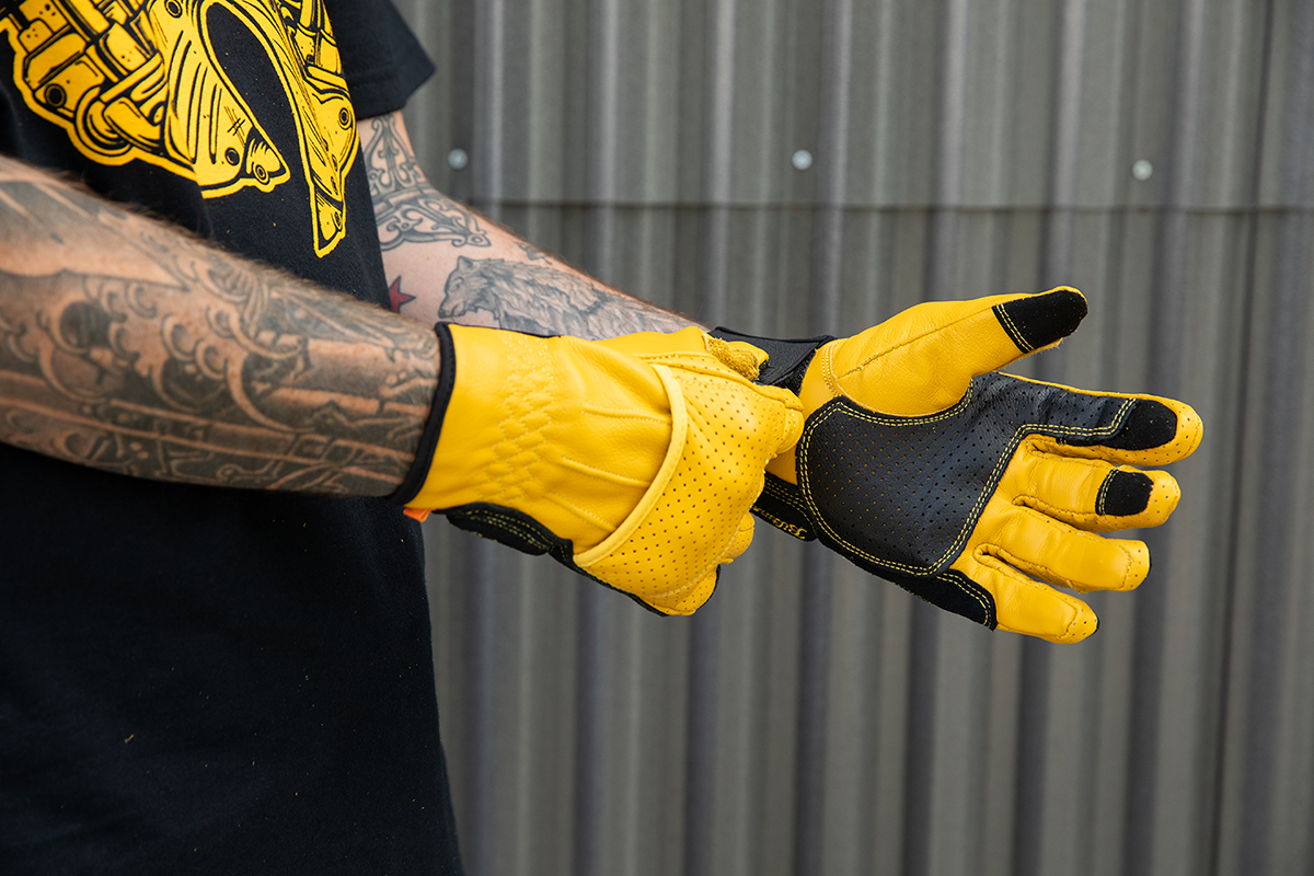 BILTWELL Borrego Gloves - Gold