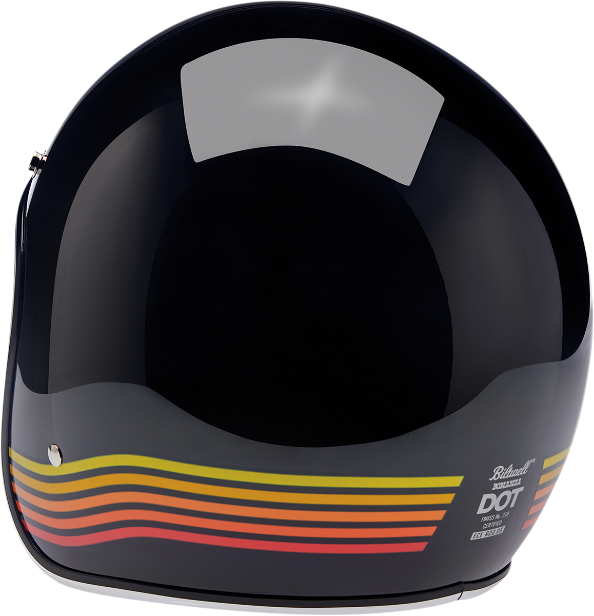 BILTWELL Bonanza Helmet - Gloss Black Spectrum