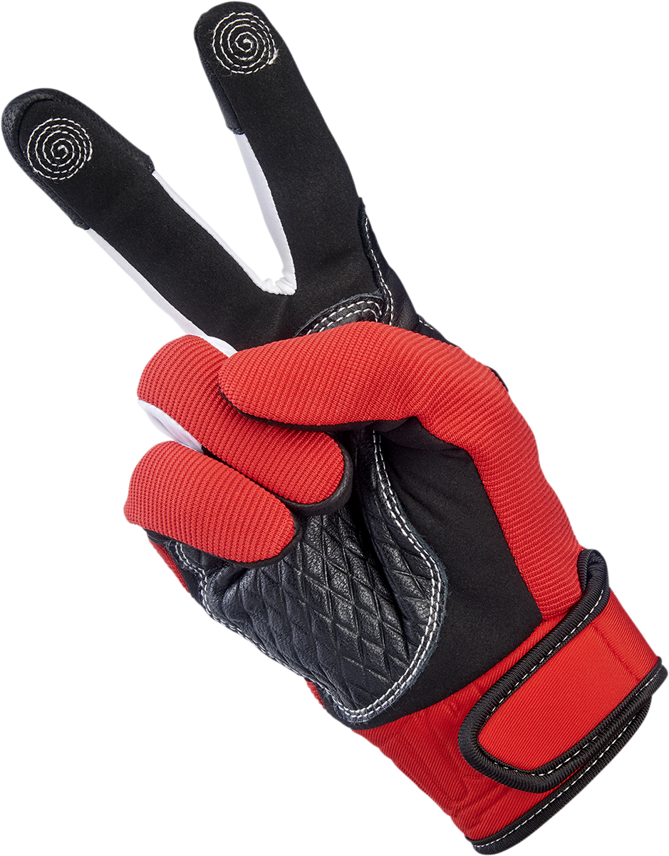 BILTWELL Baja Gloves - Red/Black