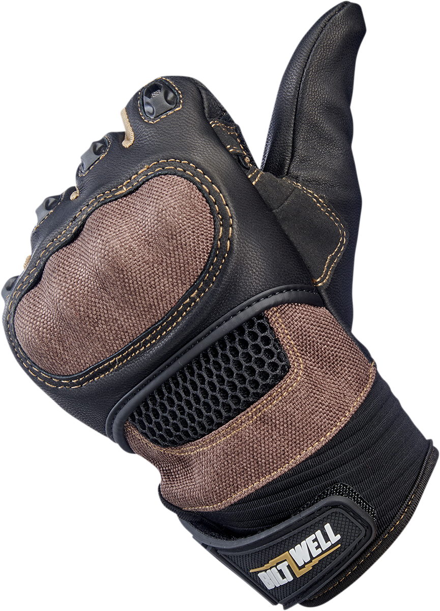 BILTWELL Bridgeport Gloves - Chocolate/Black
