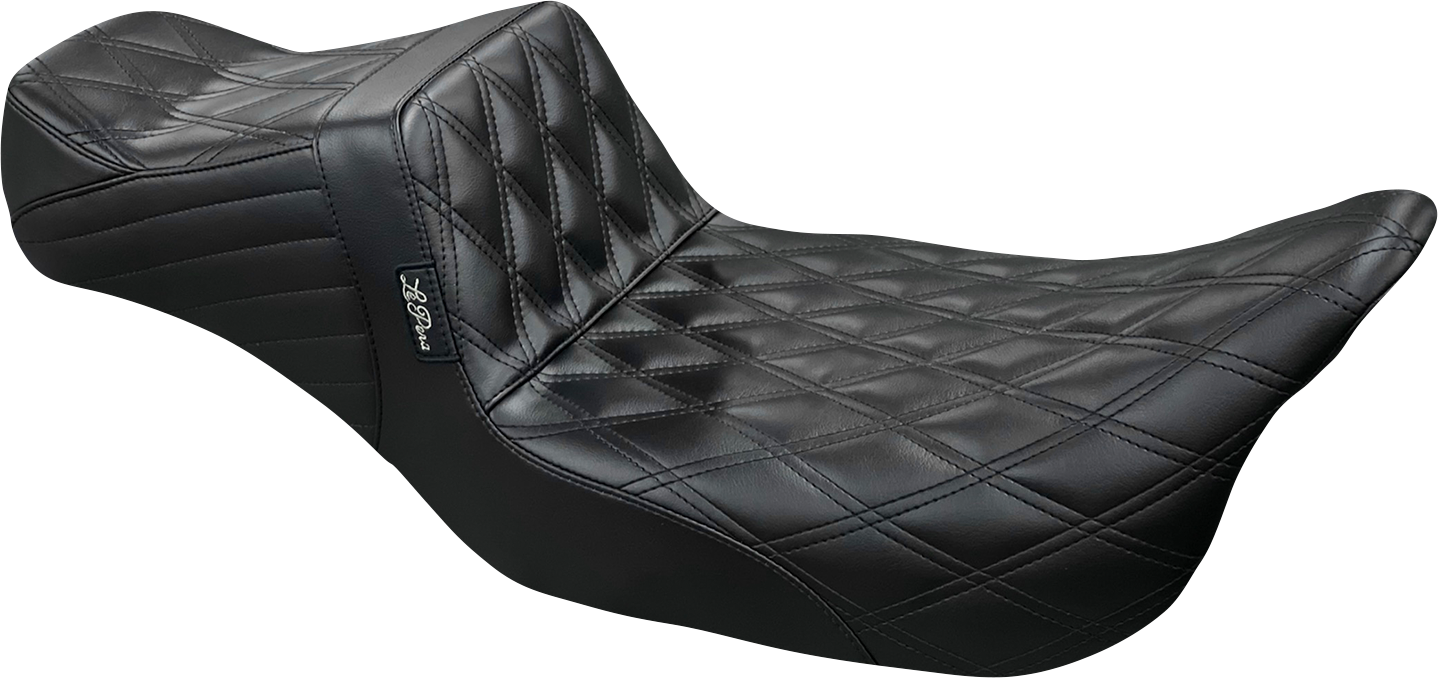 LE PERA Tailwhip Daddy Long Legs Seat - Double Diamond - Black - Touring '08-'23 LK-587DLDD