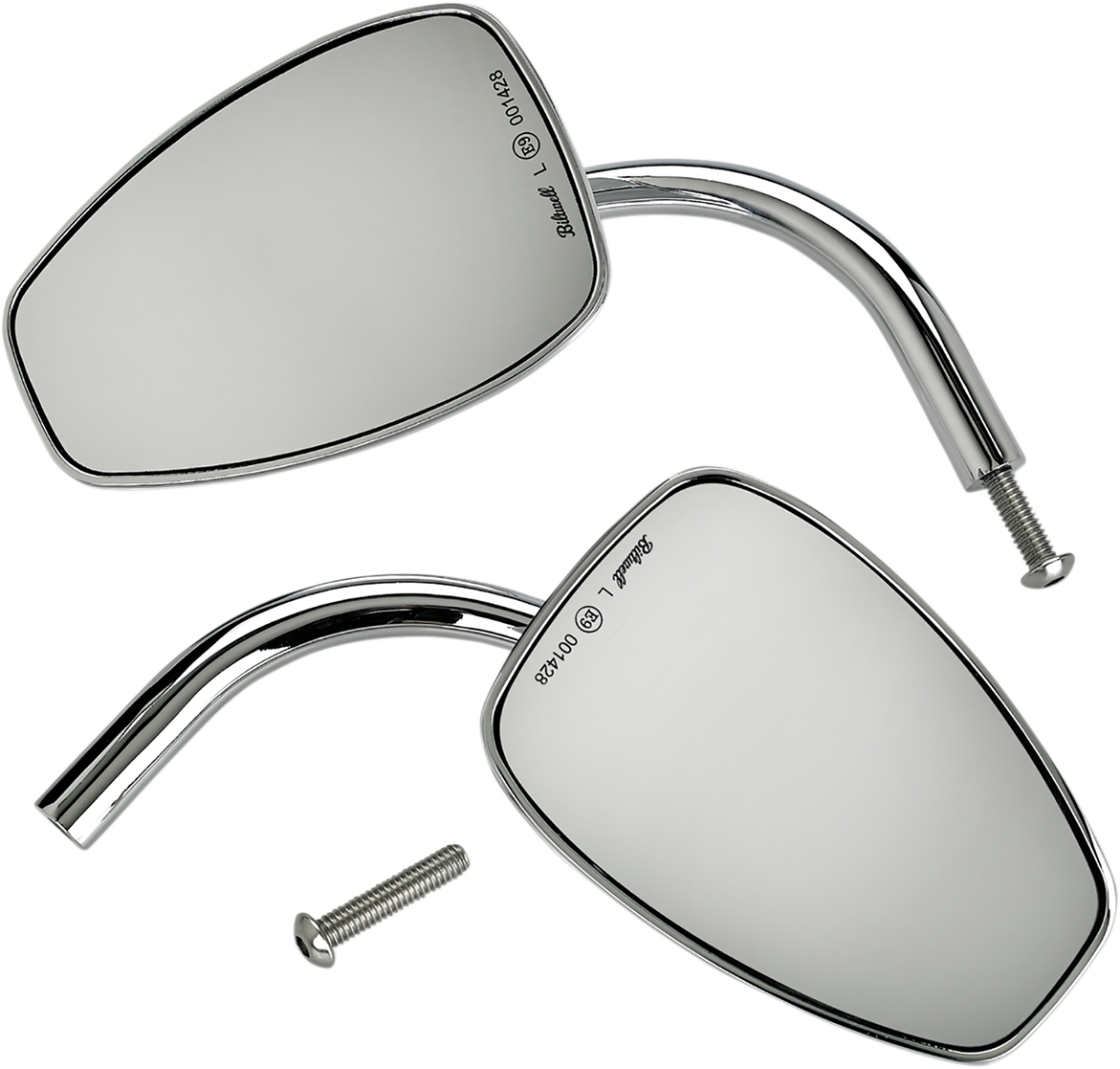 BILTWELL Mirror - Tear Drop - Chrome