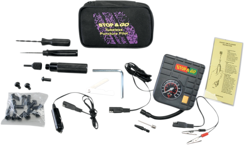 STOP & GO INTERNATIONAL Tubeless Puncture Pilot Tire Kit