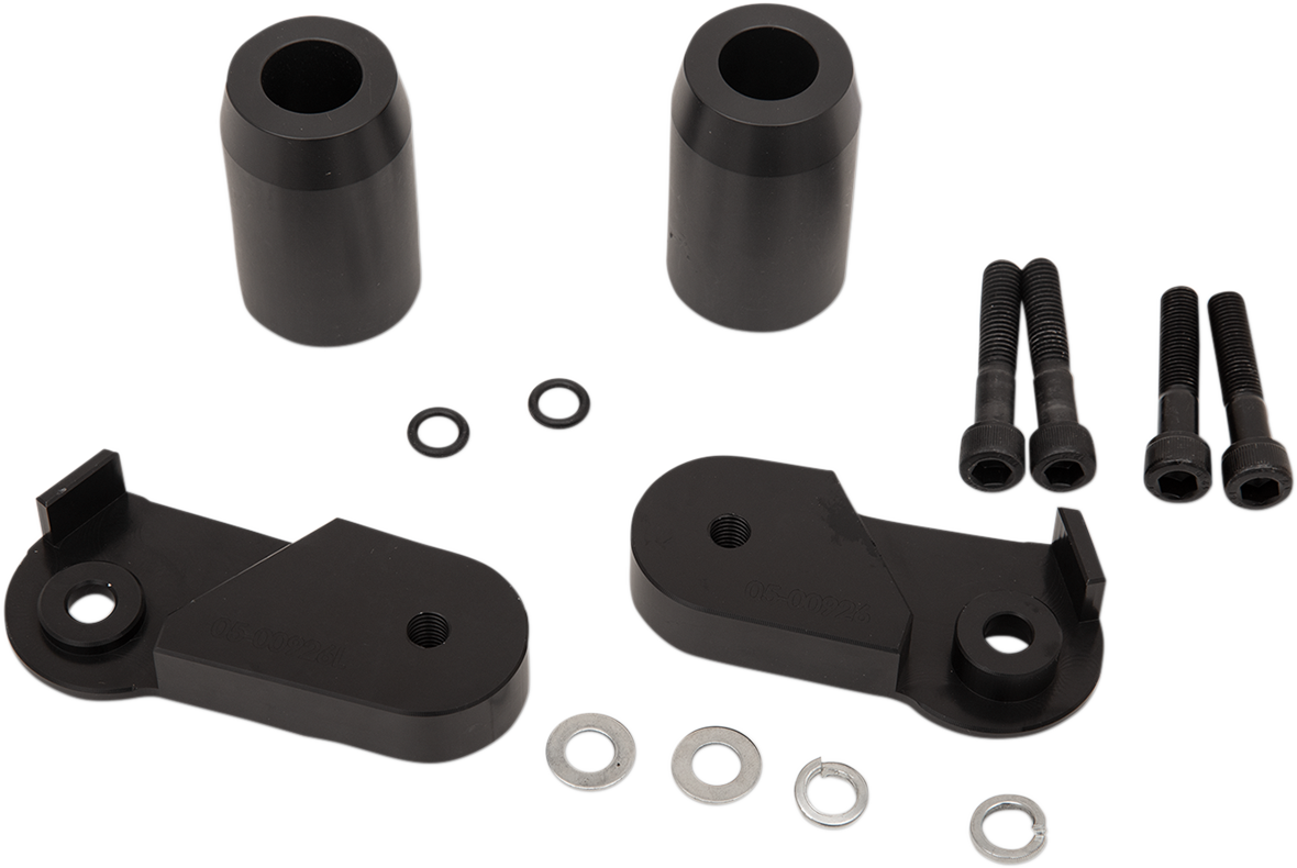POWERSTANDS RACING Frame Sliders - Black - Suzuki 05-00926-02