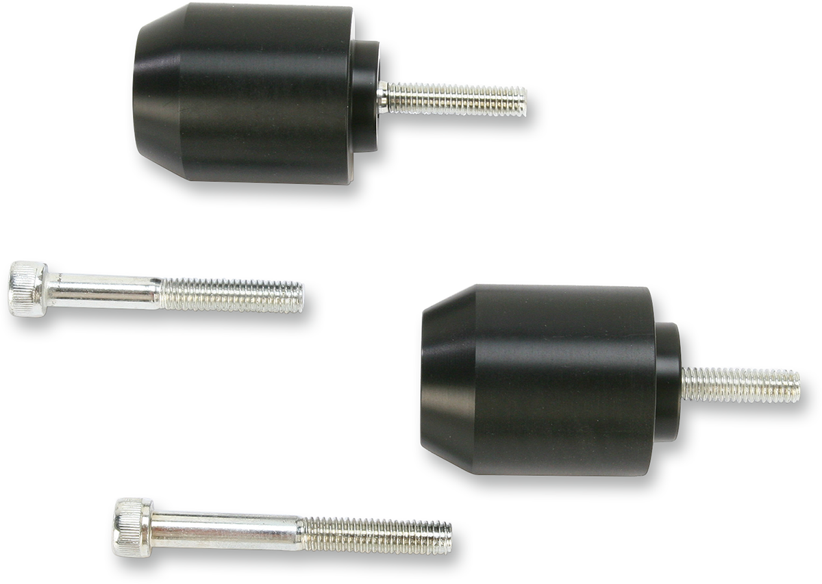 POWERSTANDS RACING Bar End Sliders - Black - Yamaha - Honda
