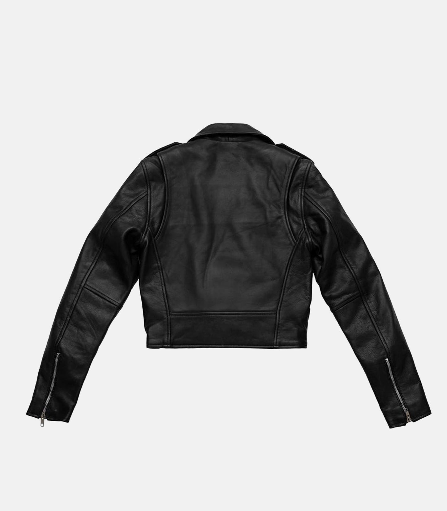 BH&BR Imogen Women's Cropped Leather Jacket - Black