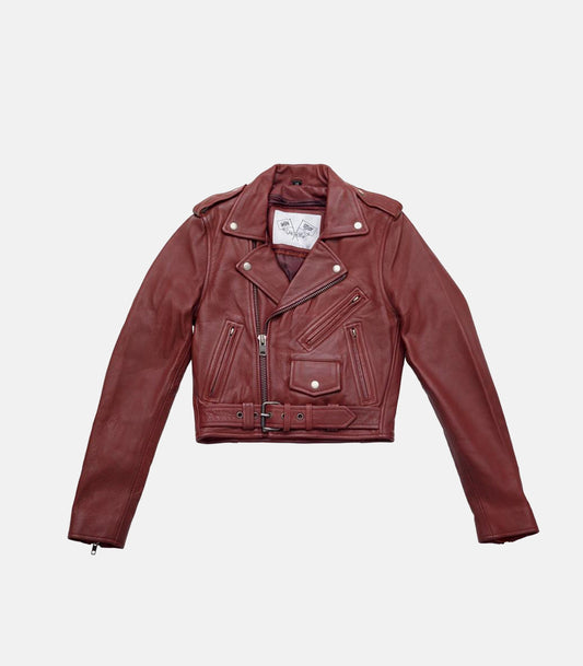 BH&BR Katy Women's Leather Jacket - Oxblood