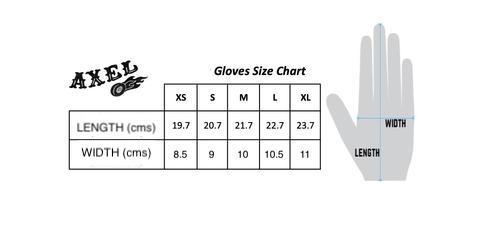 AXEL CO. Checkers Leather/Mesh Glove - Black/White
