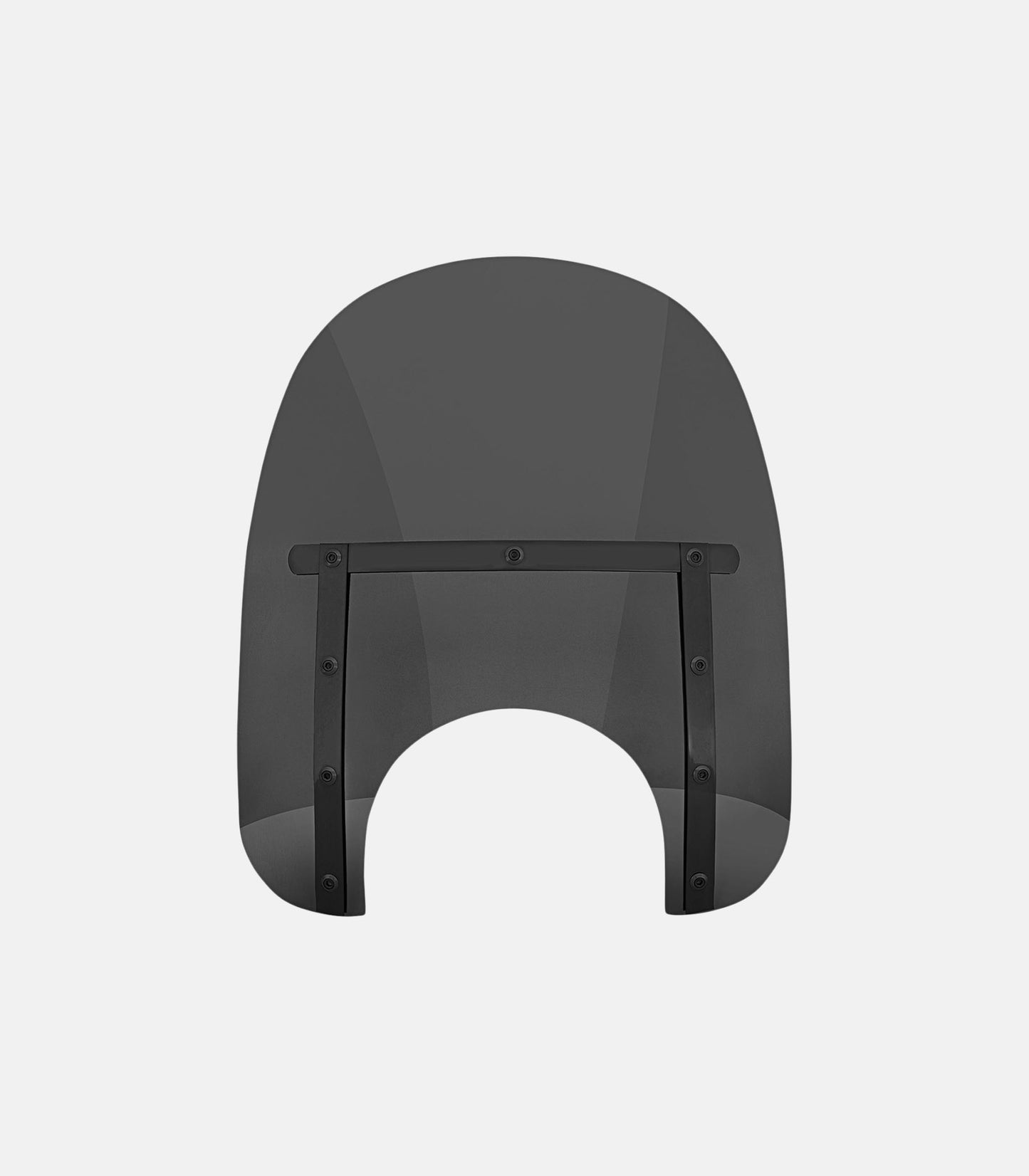 MEMPHIS SHADES Memphis Slim Windshield - 15" - 9" Headlight Cutout - "Night Shades" Dark Black Smoke
