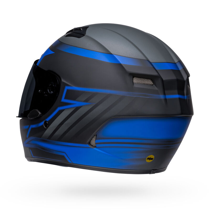 BELL Qualifier DLX MIPS Helmet - Raiser Matte Black/ Blue/ Gray
