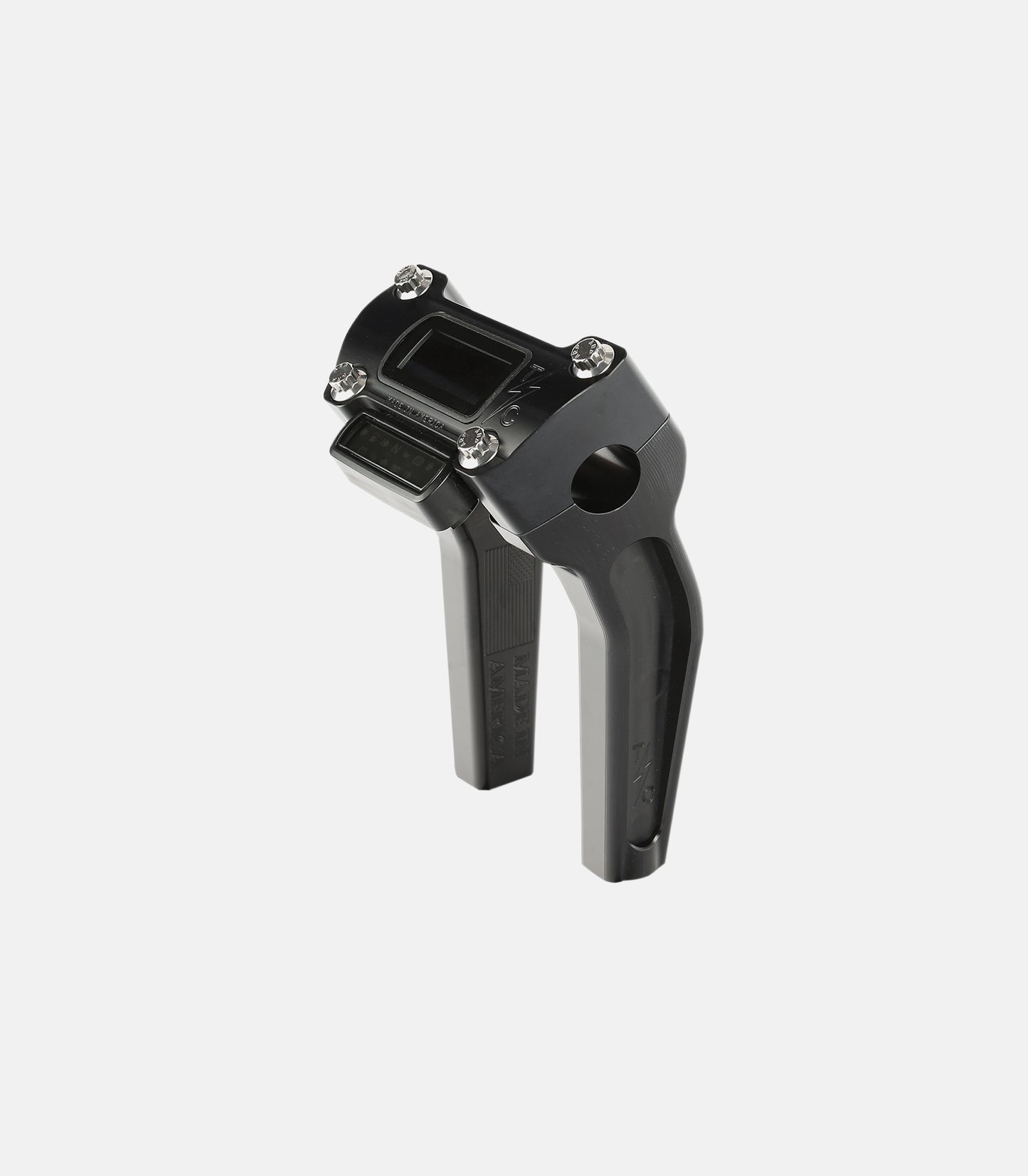 THRASHIN SUPPLY CO. 6-½" Pull Back Risers - Gauge Cutout - Black