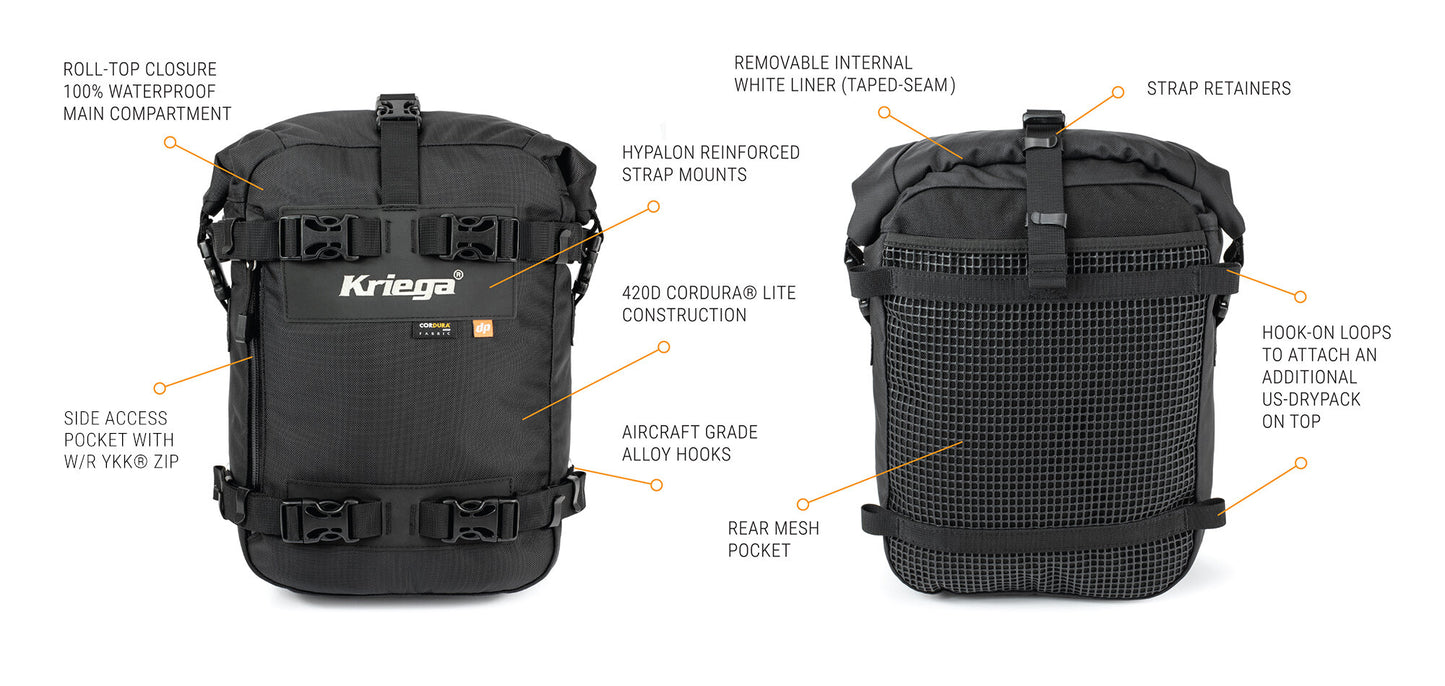 KRIEGA US-10 Drypack - Black