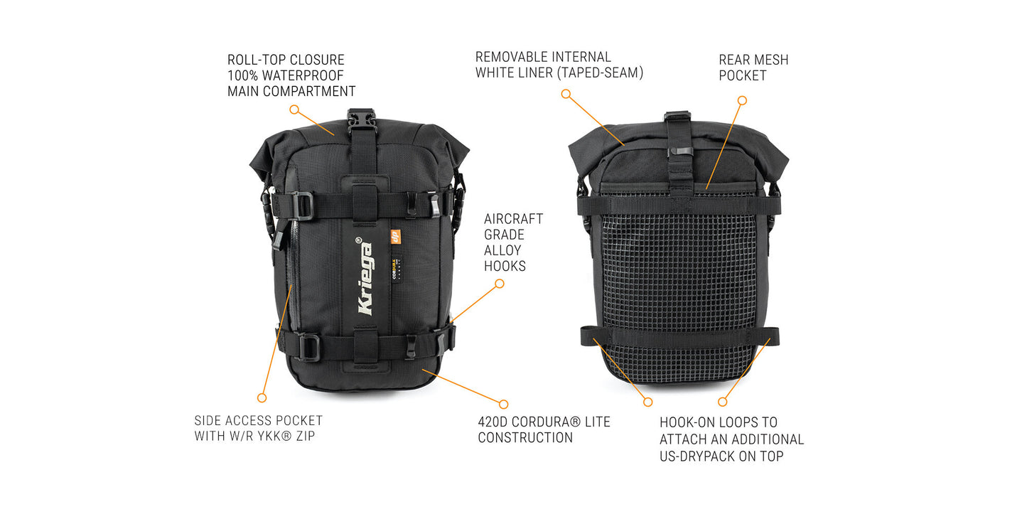 KRIEGA US-5 Drypack - Black