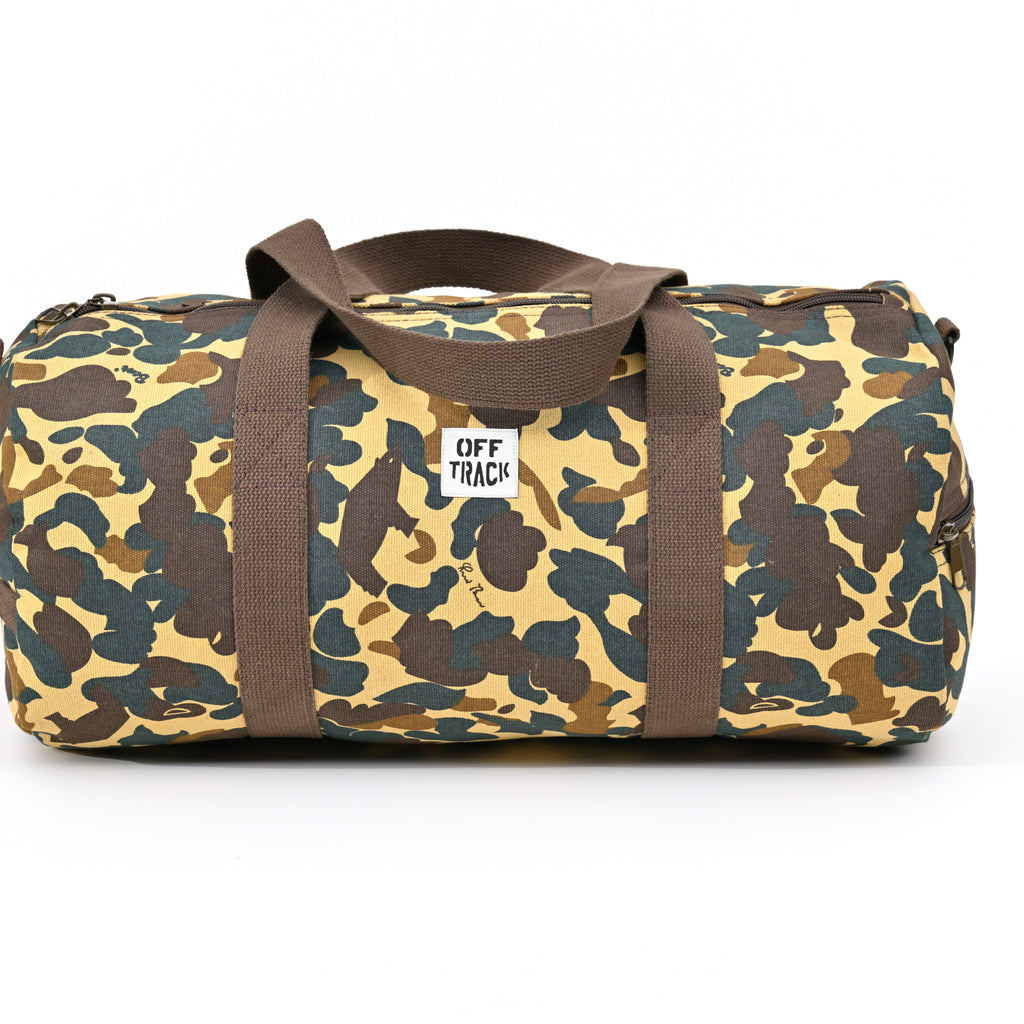 OFF TRACK 24" BEAR CAMO WEEKEND DUFFLE BAG