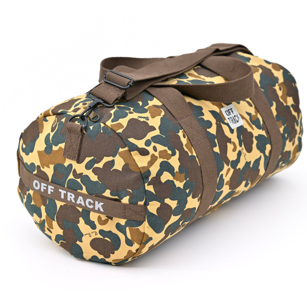 OFF TRACK 24" BEAR CAMO WEEKEND DUFFLE BAG
