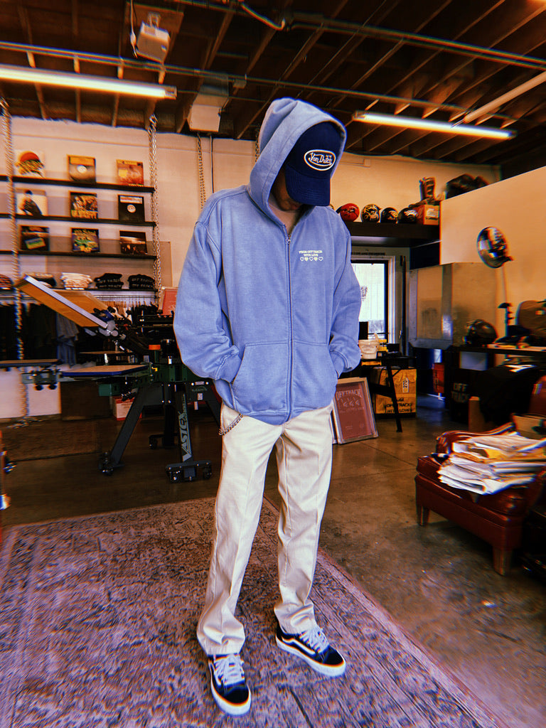 THE ANGEL BABY - 510 GSM Heavy Hoodie - Unisex Faded Slate Blue