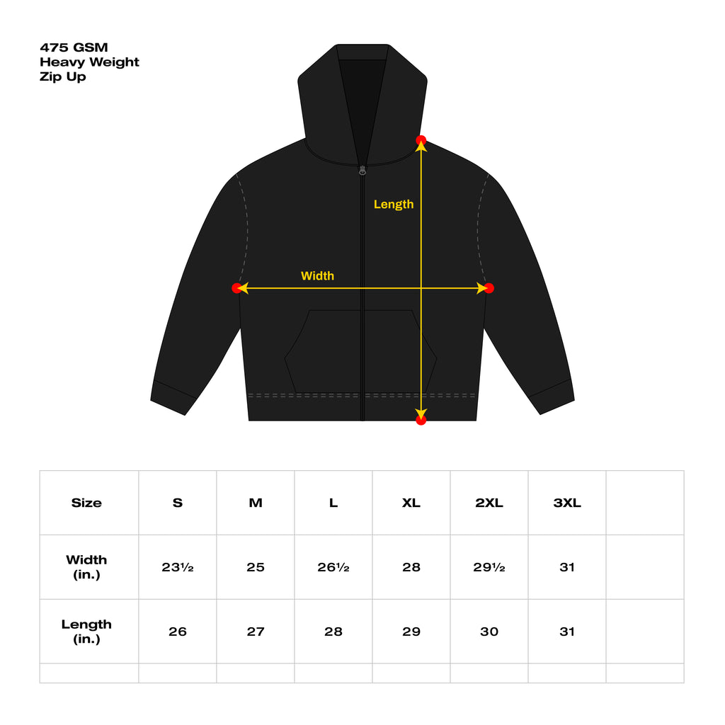 TRIPS - Oversized Zip Up