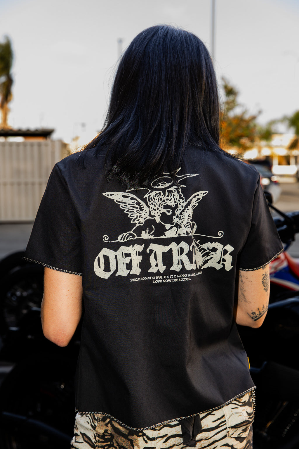 ANGEL BABY - Dickies Cropped Work Shirt - WOMEN'S Cut