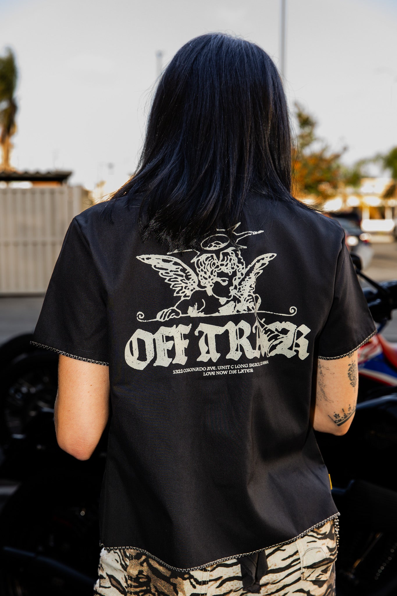 ANGEL BABY - Dickies Cropped Work Shirt - WOMEN'S Cut