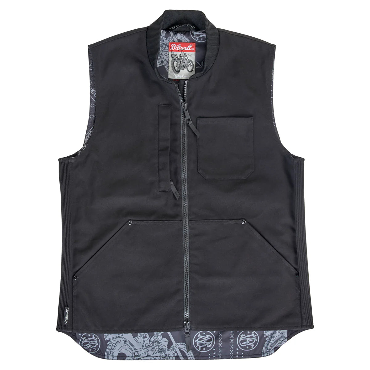 BILTWELL 4 SPEED VEST - Black & Gold
