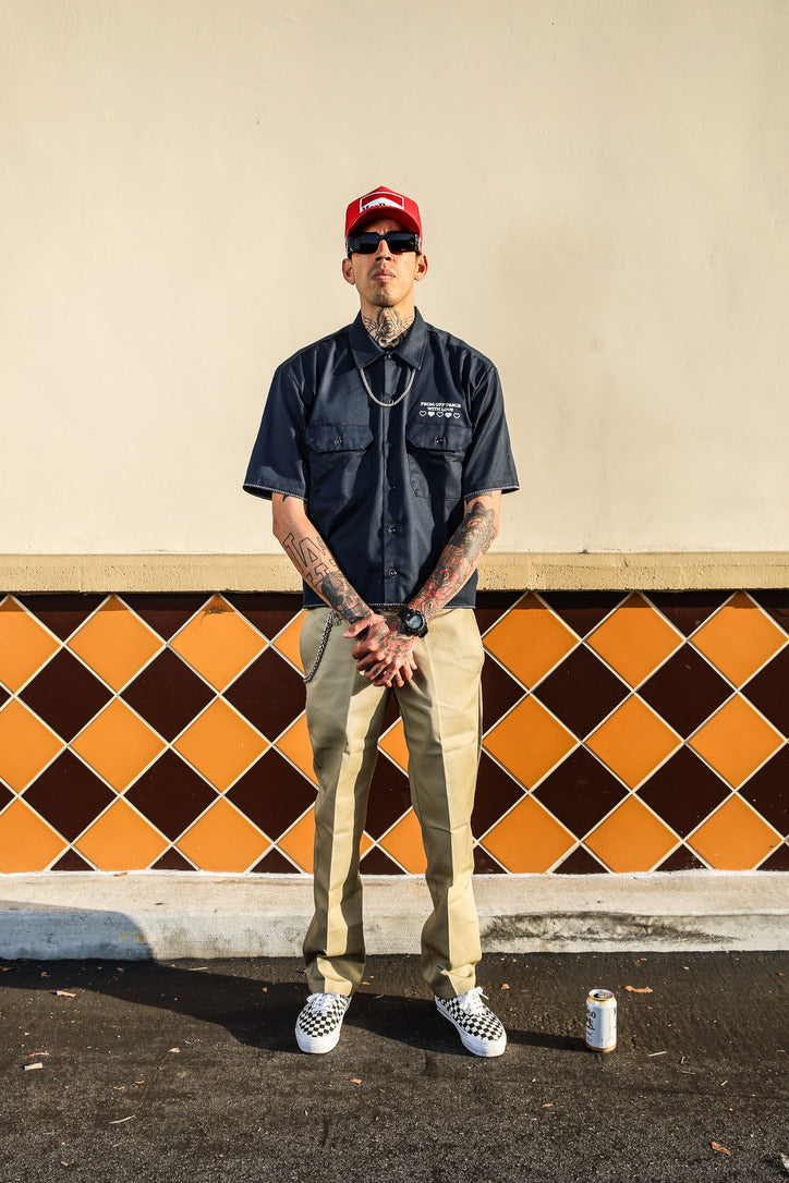ANGEL BABY - Dickies Cropped Work Shirt - Unisex