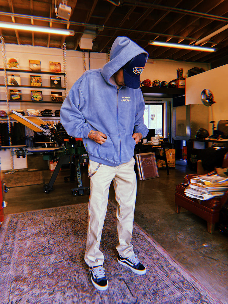 THE ANGEL BABY - 510 GSM Heavy Hoodie - Unisex Faded Slate Blue