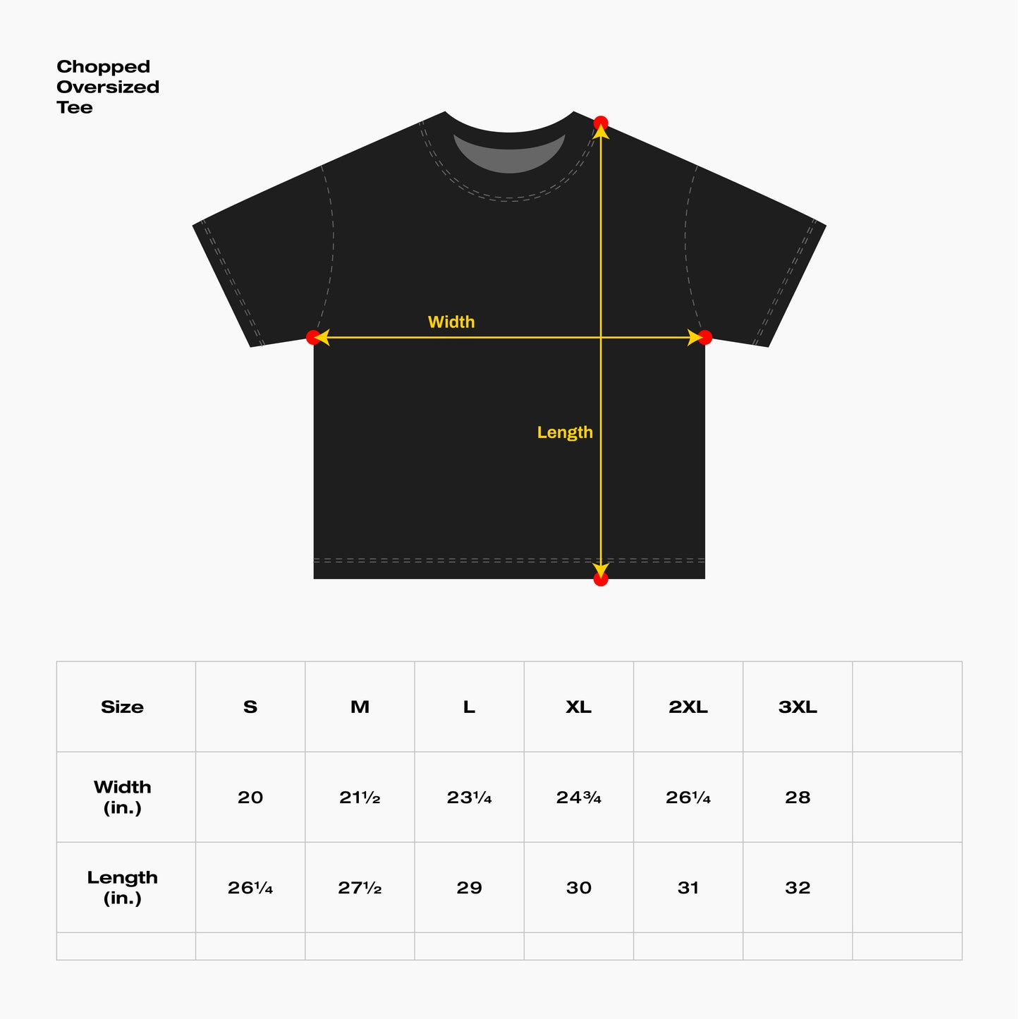 LOWKEY - Chopped Oversized Tee - Unisex