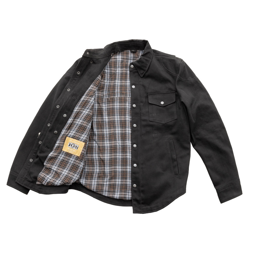 FIRST MANUFACTURING DAGGER - MOTORCYCLE TWILL SHIRT - Black