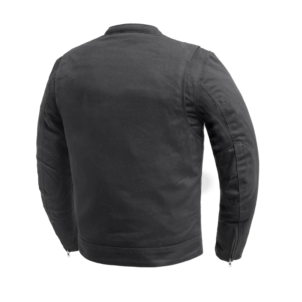 FIRST MANUFACTURING DESPERADO MEN TWILL JACKET - BLACK