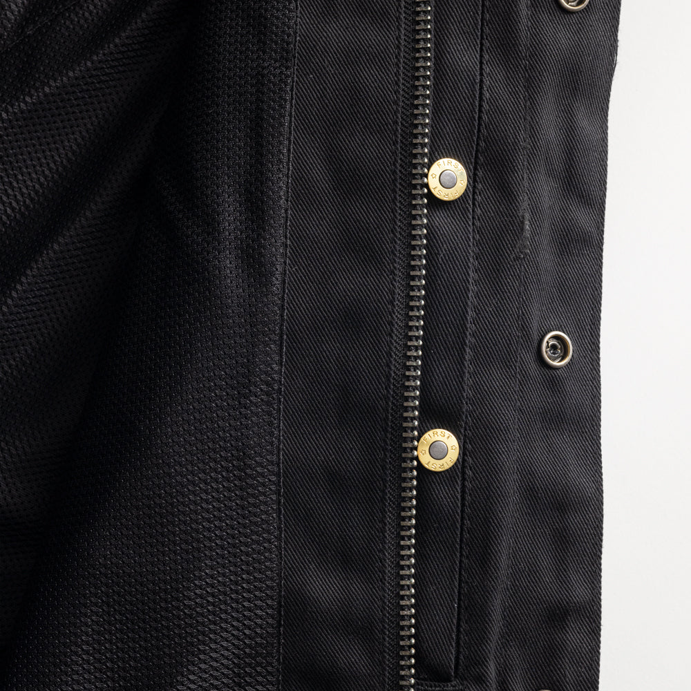 FIRST MANUFACTURING DESPERADO MEN TWILL JACKET - BLACK