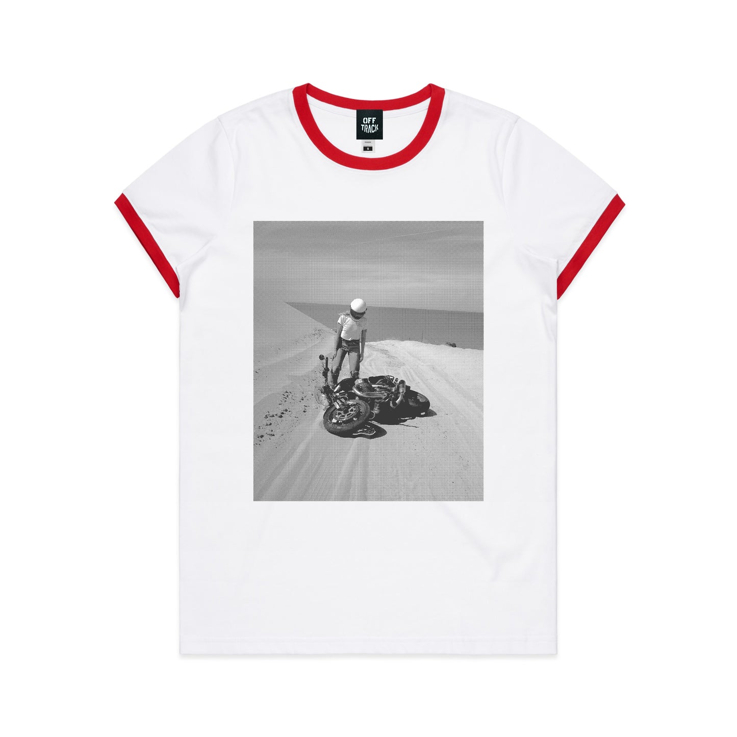 OFF TRACK “WENT OFF” RINGER - White/Black & White/Red