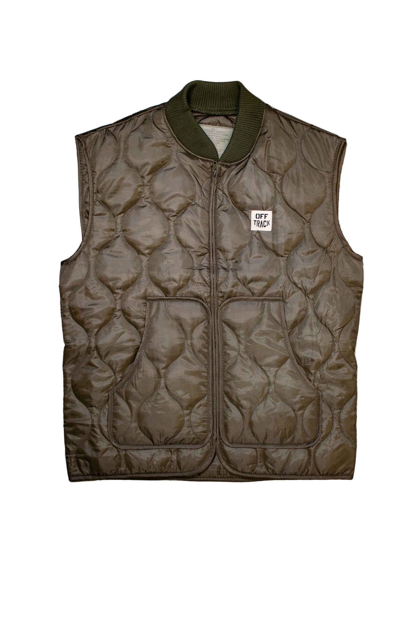 OFF TRACK QUILTED WOOBIE VEST